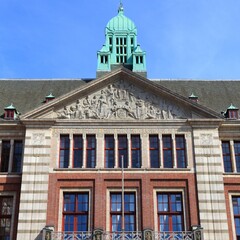 Amsterdam Stock Exchange. Netherlands architecture. Amsterdam landmarks.