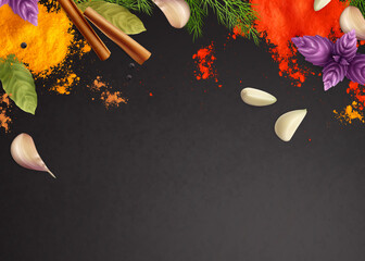 Spices And Herbs Composition