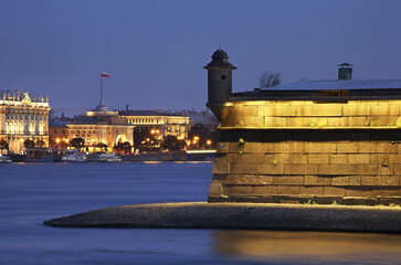Naryshkin bastion at Peter and Paul fortress in Saint Petersburg. Russia