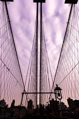 Obraz premium city bridge at sunset