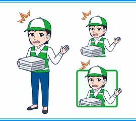 緑の帽子をした女性のボランティア