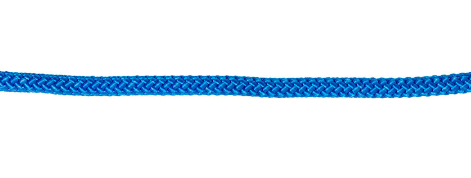 Blue braided rope