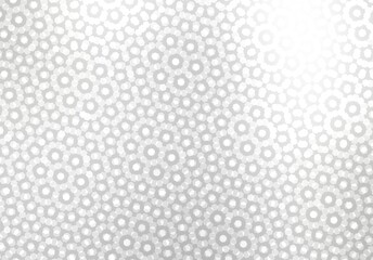 Gloss white metallic surface covered simple ornamental pattern. Shiny silver texture abstract graphic.