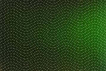 Deep green color plain background covered wavy dotted lines. Abstract texture. Simple pattern.
