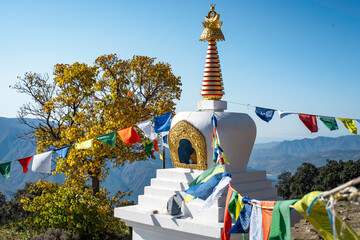 A pagoda of a Buddhist temple in the Alpujarras of Granada, Spain