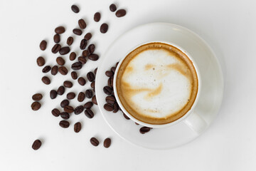 Coffee cup isolated on white background