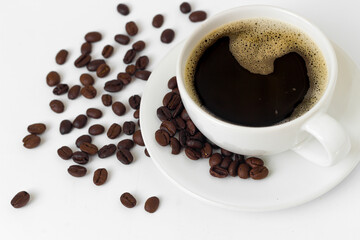 Coffee cup isolated on white background