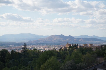 Landscape neat Granada in Spain