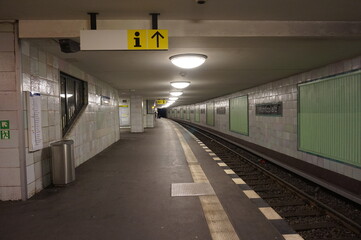 Subway station Moritzplatz in Berlin