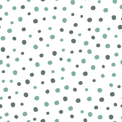 Seamless Pattern Abstract Dots Small Green Circles Design Vector Illustration