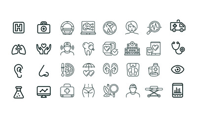 Medical and Healthcare Icons vector design 