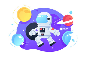 Cosmonaut in space