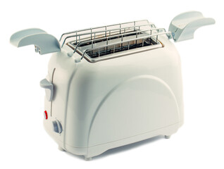 Modern Toaster Isolated On White. High quality photo.