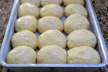 homemade bread ready to bake