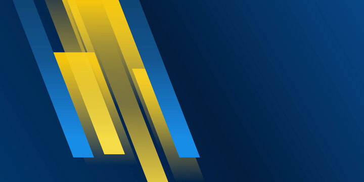 Abstract blue yellow background modern hipster futuristic graphic. Yellow background with stripes. Vector abstract background texture design, bright poster, banner yellow and blue background.