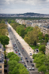 View from the Arc de Triomphe. Paris. France - 417604843