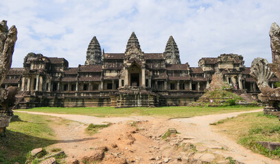 The temple Angkor Wat in Cambodia