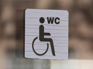 Schild WC Behinderte