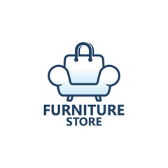 Furniture store logo template design