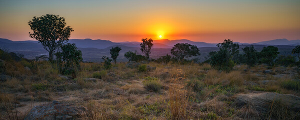 sunset at three rondavels lookout in blyde river canyon, south africa 20