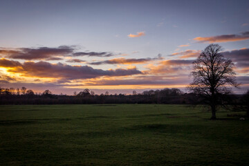 Ouse Valley, Wolverton Mill, near Milton Keynes, photographed at sunset