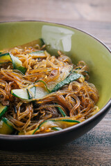 Noodle with mixed Vegetables. High quality photo.