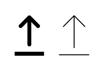 Upload icon set. load data symbol