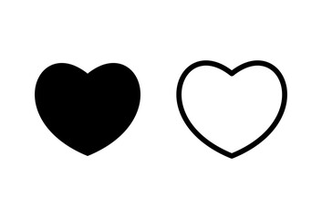 Love icon set. Heart icon vector. Like icon vector.