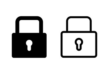 Lock icon set. Padlock icon vector. Encryption icon. Security symbol