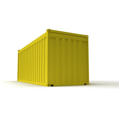 container cargo on white background