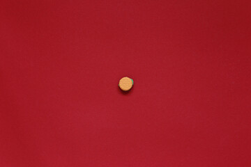 Fast food lies on a red background. Food in the background. High quality photo