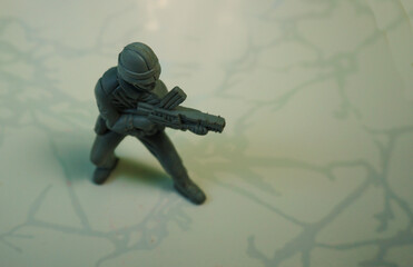 An armed soldier's toy