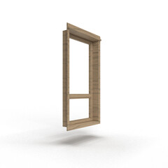 window on white background