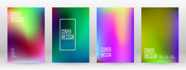 Pastel Soft. Rainbow Gradient Set Color Background