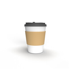 coffee cup on white background