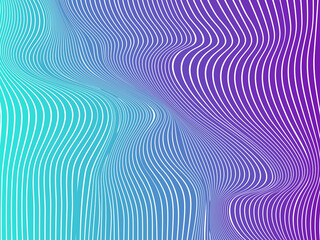 gradient blue purple abstract curved wavy vertical linear pattern for background, wallpaper, banner, label etc. vector design