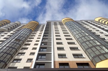 Fototapeta premium Modern Apartment building. City residential 