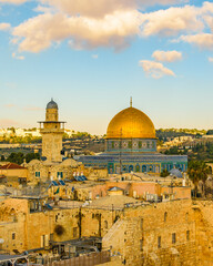 Fototapeta na wymiar Temple Mount Aerial View, Jerusalem