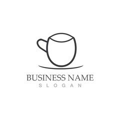 coffee cup logo template vector icon