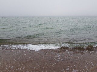 Sandy shore of the Baltic Sea