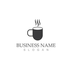 coffee cup logo template vector icon
