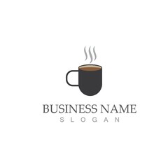 coffee cup logo template vector icon