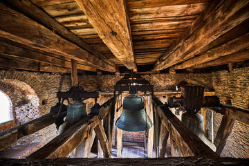 Slimnic Fortress (Stolzenburg): fortified enclosure, with towers, chapel, tower, bastion, was built in the fourteenth century, located on a Burgbasch hill on a Sibiu-Mediaș road in Transylvania