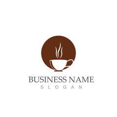 coffee cup logo template vector icon