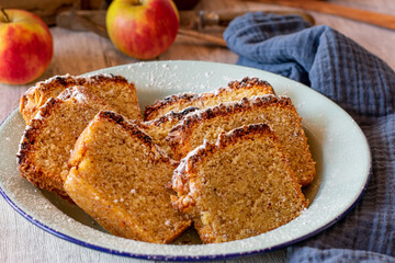 pieces of nut cake on a plate