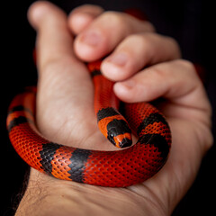 Lampropeltis triangulum, commonly known as the milk snake or milksnake, is a species of kingsnake