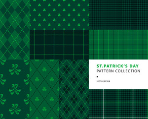 St. Patrick's day pattern set - 417625803