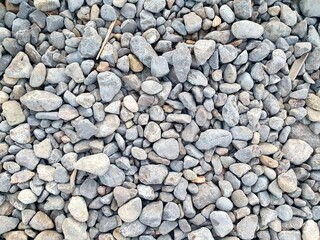 Grey stones at the beach. Es Codolar, Ibiza