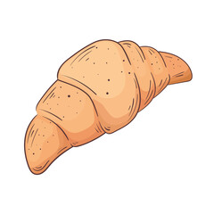 croissant bread bakery isolated icon vector illustration design