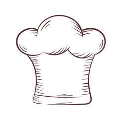 chef hat accessory isolated icon vector illustration design